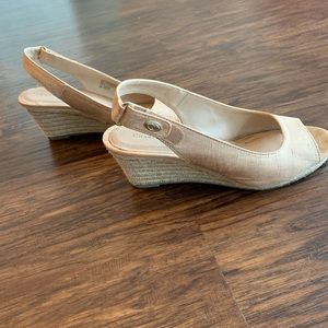 Nude color sandals